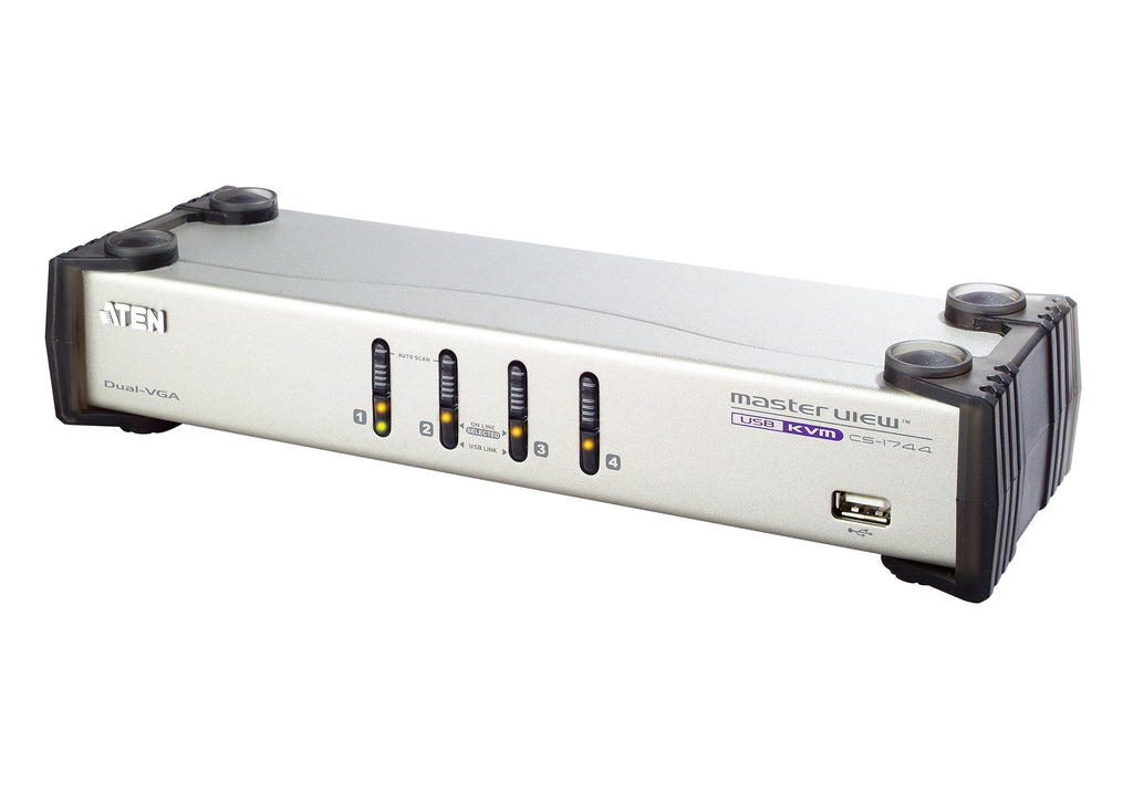 CS1744 4 Port dual view VGA KVMP
