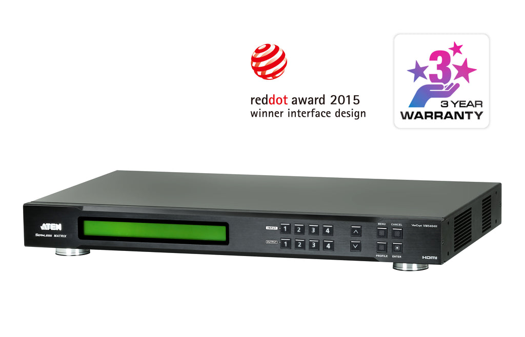 VM5404H 4x4 HDMI  Switch with Scaler