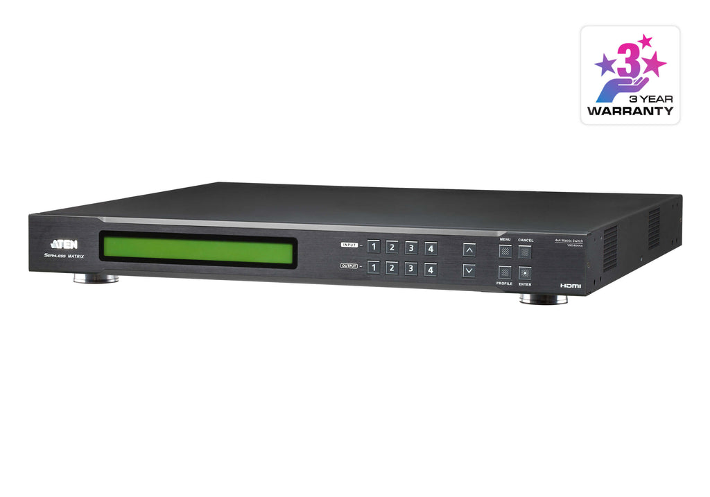 VM5404HA 4x4 HDMI Matrix with Scaler