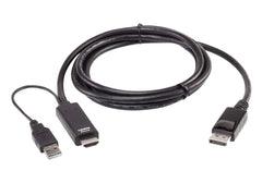 2L-7D02HDP True 4K 1.8M HDMI to DP Cable