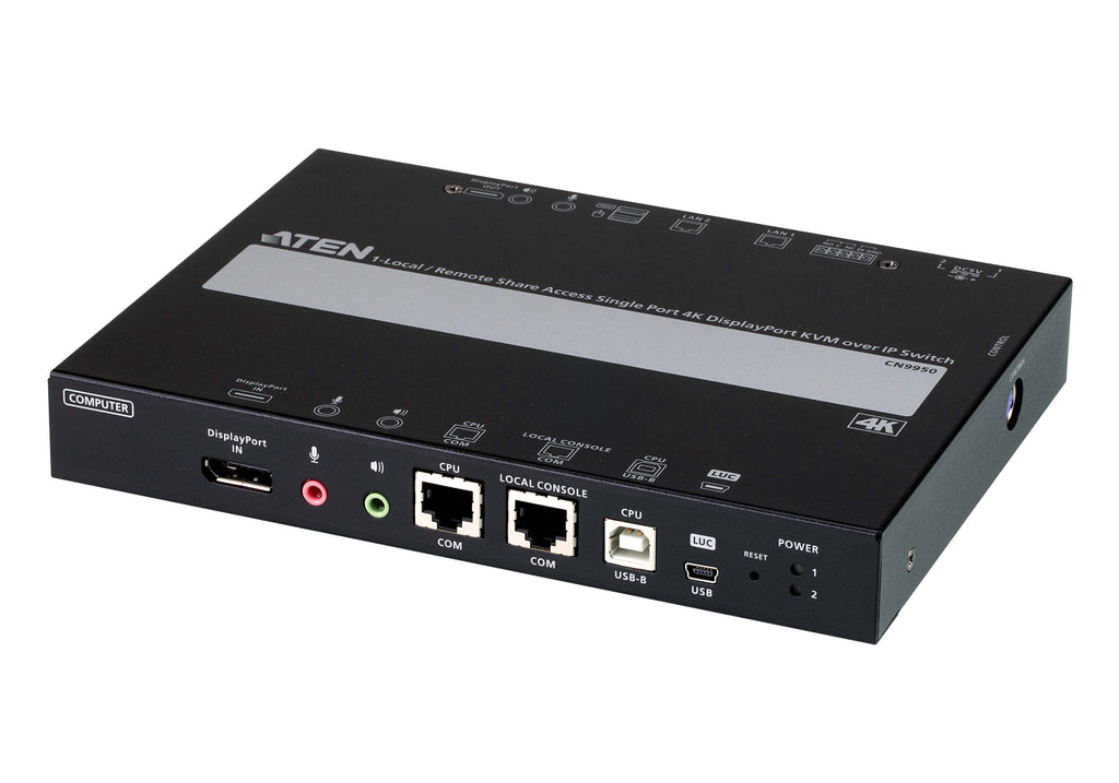 CN9950 1  Port IP 4K DisplayPort KVM