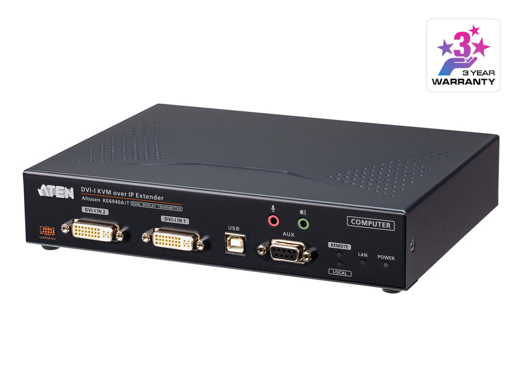 KE6940AIT DVI-I Dual Display KVM over IP Tx